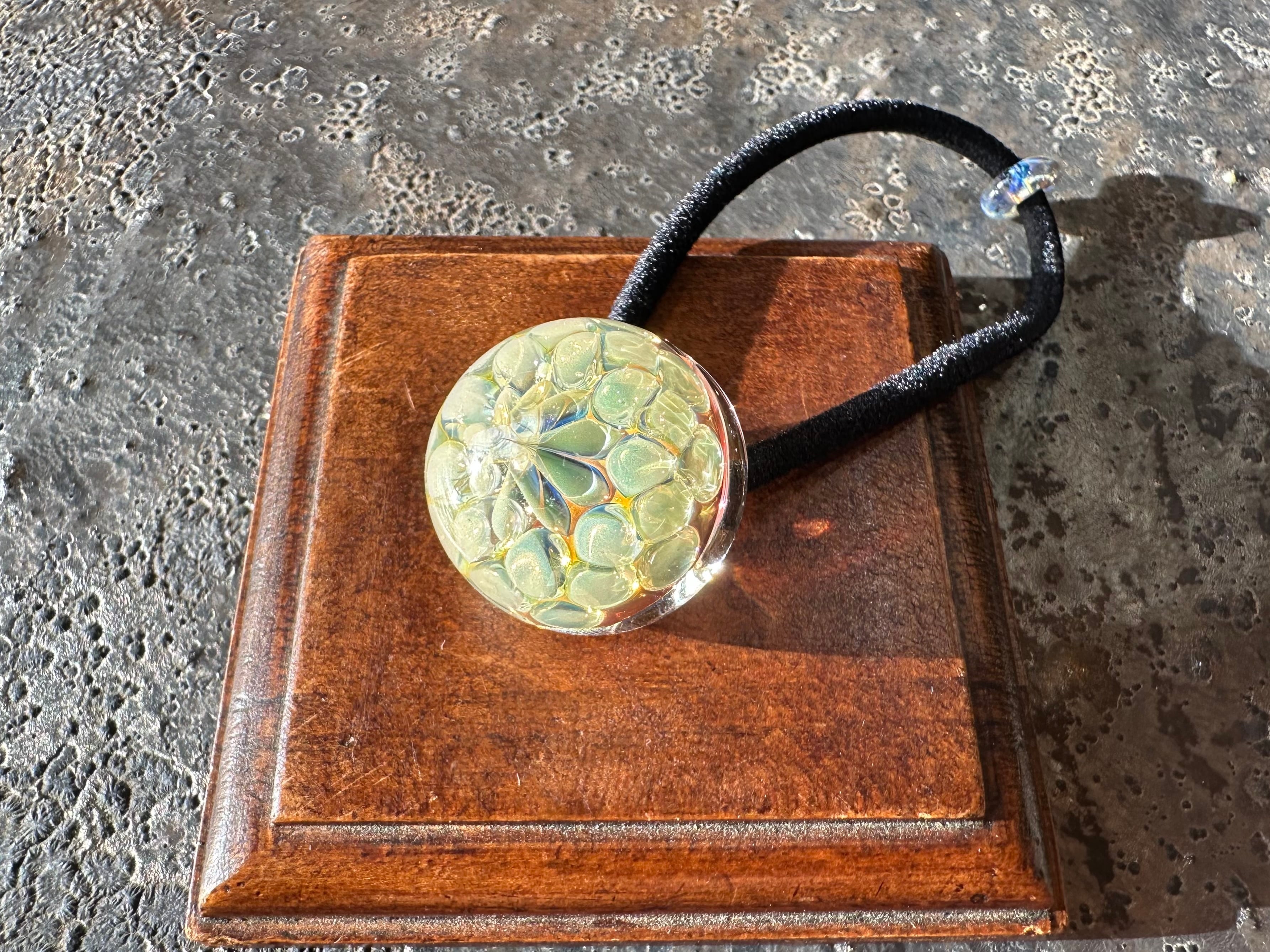 【Milky Flower】ミルク色の花ヘアゴム size S