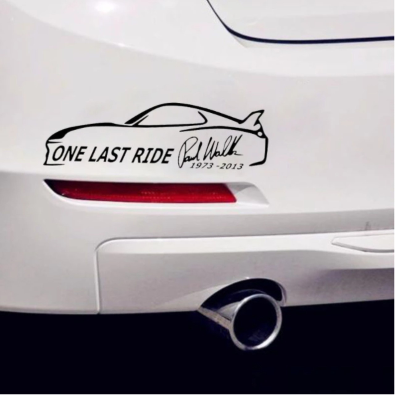 カッティングステッカー(ONE LAST RIDE Paul Walker)