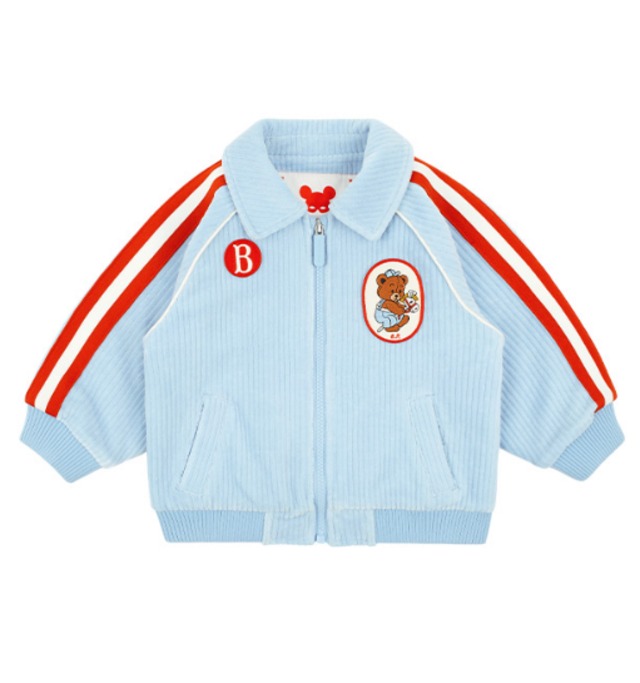 [BEBE DE PINO] Play bear baby velour zip up jacket 正規品 韓国ブランド 韓国ファッション 韓国代行 韓国通販 ベベドピノ bebedepino 日本 店舗 韓国 子供服