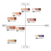 セザンヌ トーンアップアイシャドウ10 ベリーブラウン 2.6g 3色アイシャドウ チップ付き