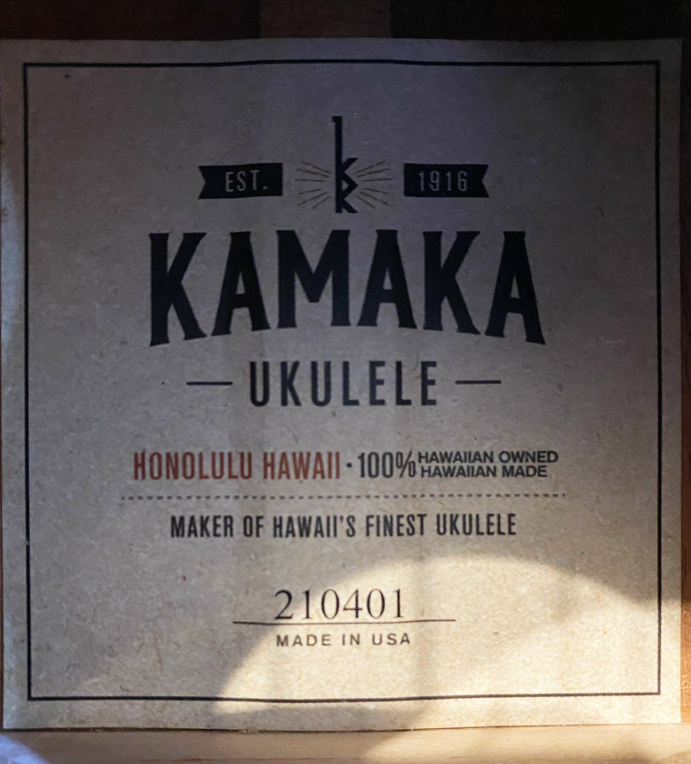 KAMAKA カマカ ウクレレ HF-1D ソプラノ デラックス #210401 ハード
