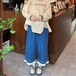 2色/裾レースフレアパンツ ・12603