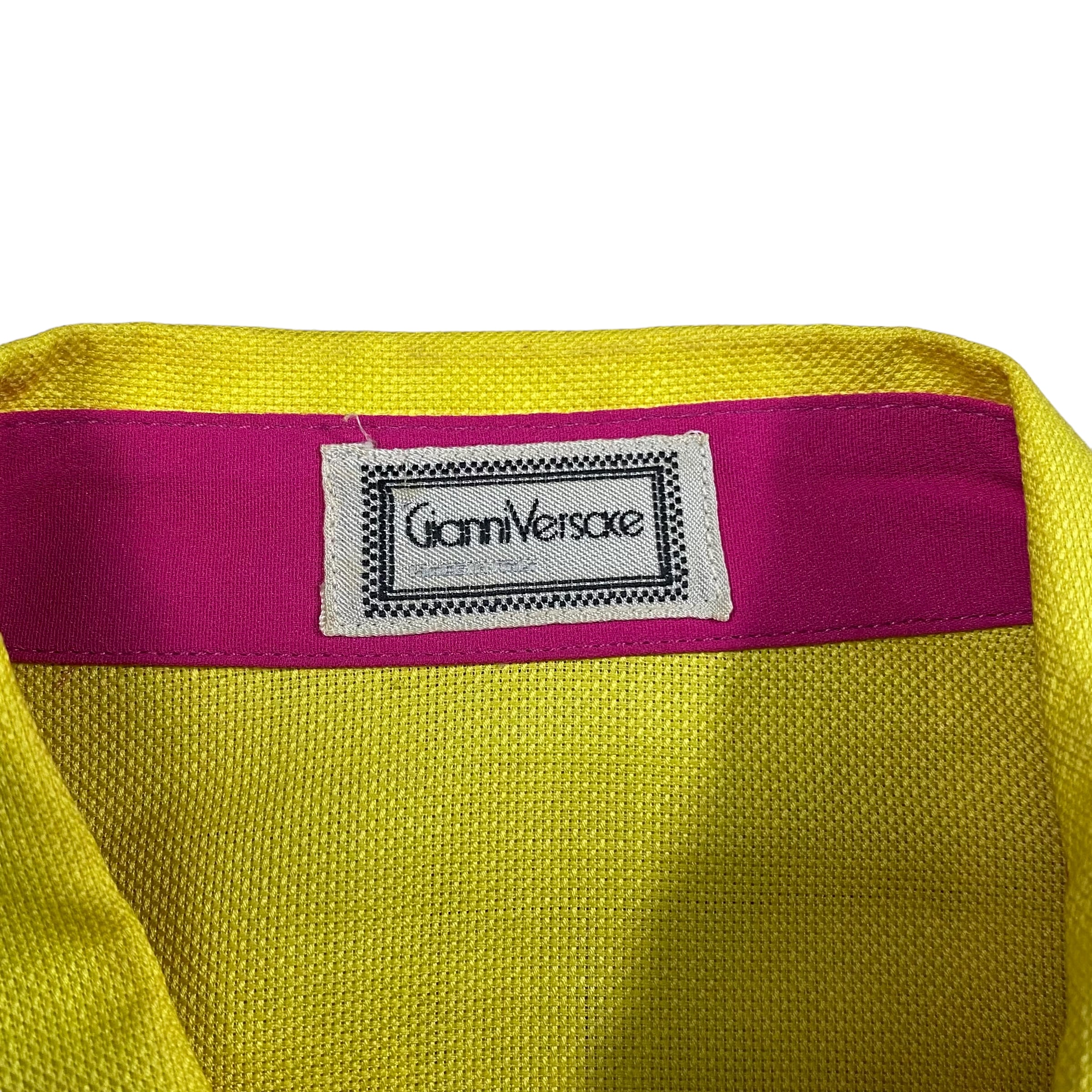 GIANNI VERSACE silk switching decorative shirt | NOIR ONLINE