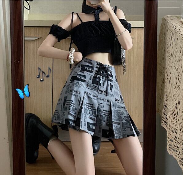 秋冬新作 ボトムス スカート プリーツスカート ハイウェスト Aライン トップス フレンチ風