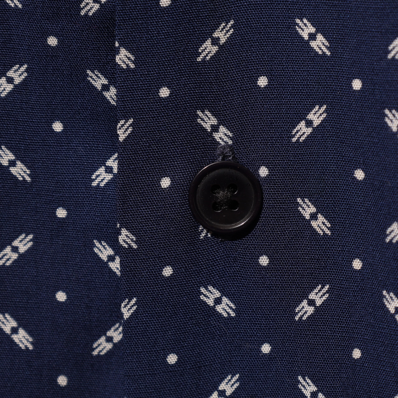 美品 L レーヨン Clayton ポロラルフローレン 半袖シャツ 和柄 Polo Ralph Lauren クレイトン ネイビー