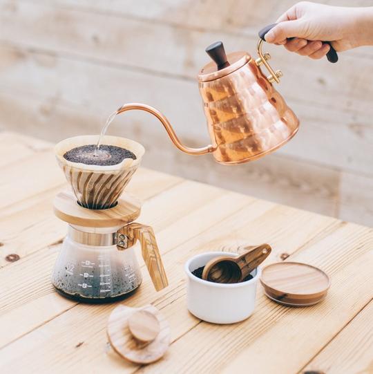 V60 ドリップケトル ヴォーノ・カパー (取っ手カバー付き) | naturaluce