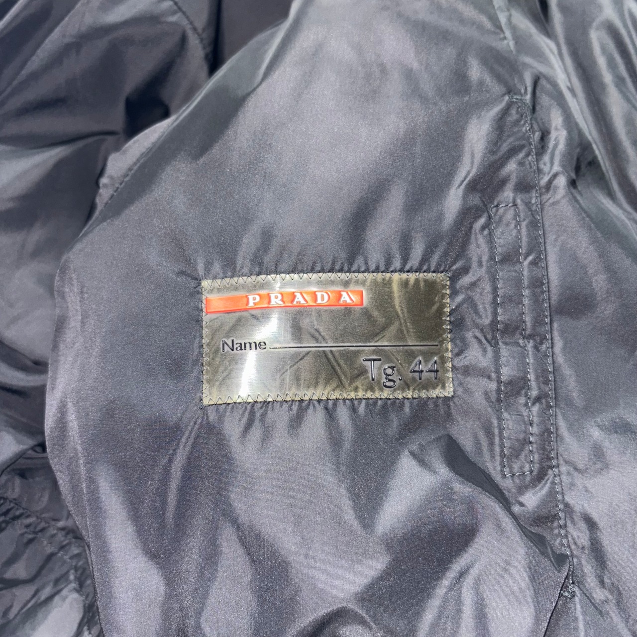 PRADA SPORT black down hoody coat