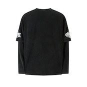 VINTAGE ストリート 汚れ加工STAR ロングTシャツ T1636