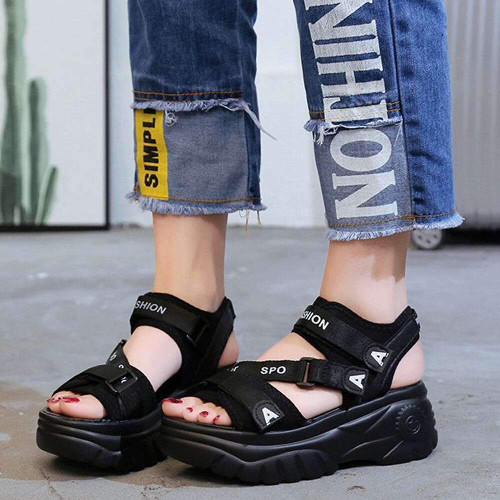 ベルクロ スポーツ サンダル レディース 春夏 厚底 おしゃれ カジュアル ストリート系 大人 かわいい きれいめ シューズ 大人可愛い 大人女子