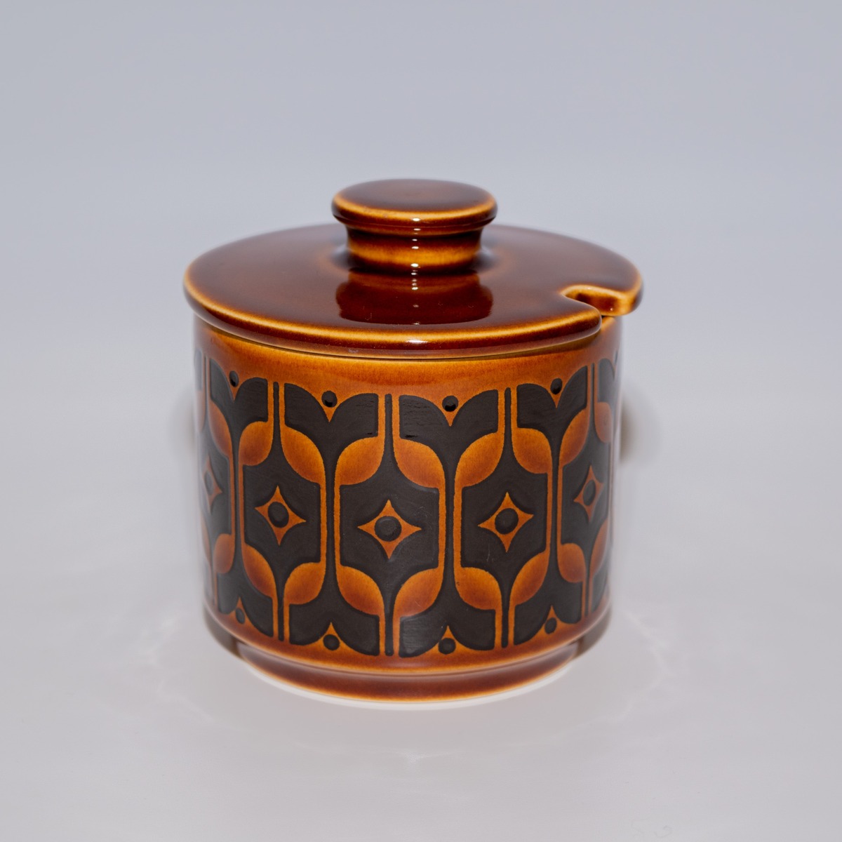 Hornsea Heirloom brown sugar pot【ホーンジー•食器】〈vintage 