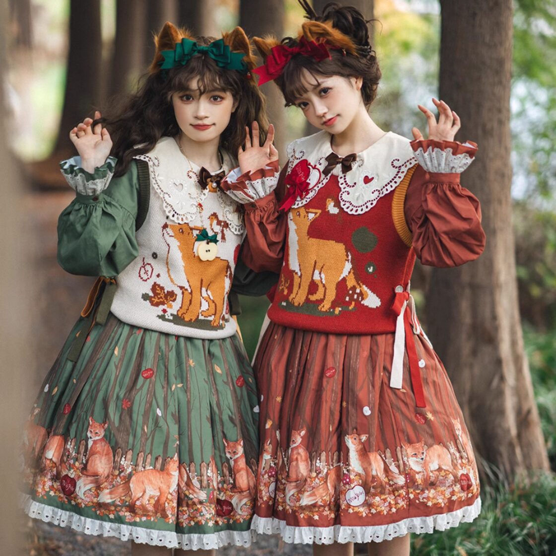 ゴスロリ通販 With U クラロリ ワンピース 森ガール 双子コーデ 原宿 
