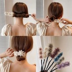 【 送料無料 1000円 ポッキリ 】 予約 シニヨンメーカー 花 ヘアアクセサリー レディース お団子メーカー 簡単 まとめ髪 フラワー 上品 華やか 和装 浴衣 結婚式 パーティー 入学式 卒業式 発表会 cw-a-6727