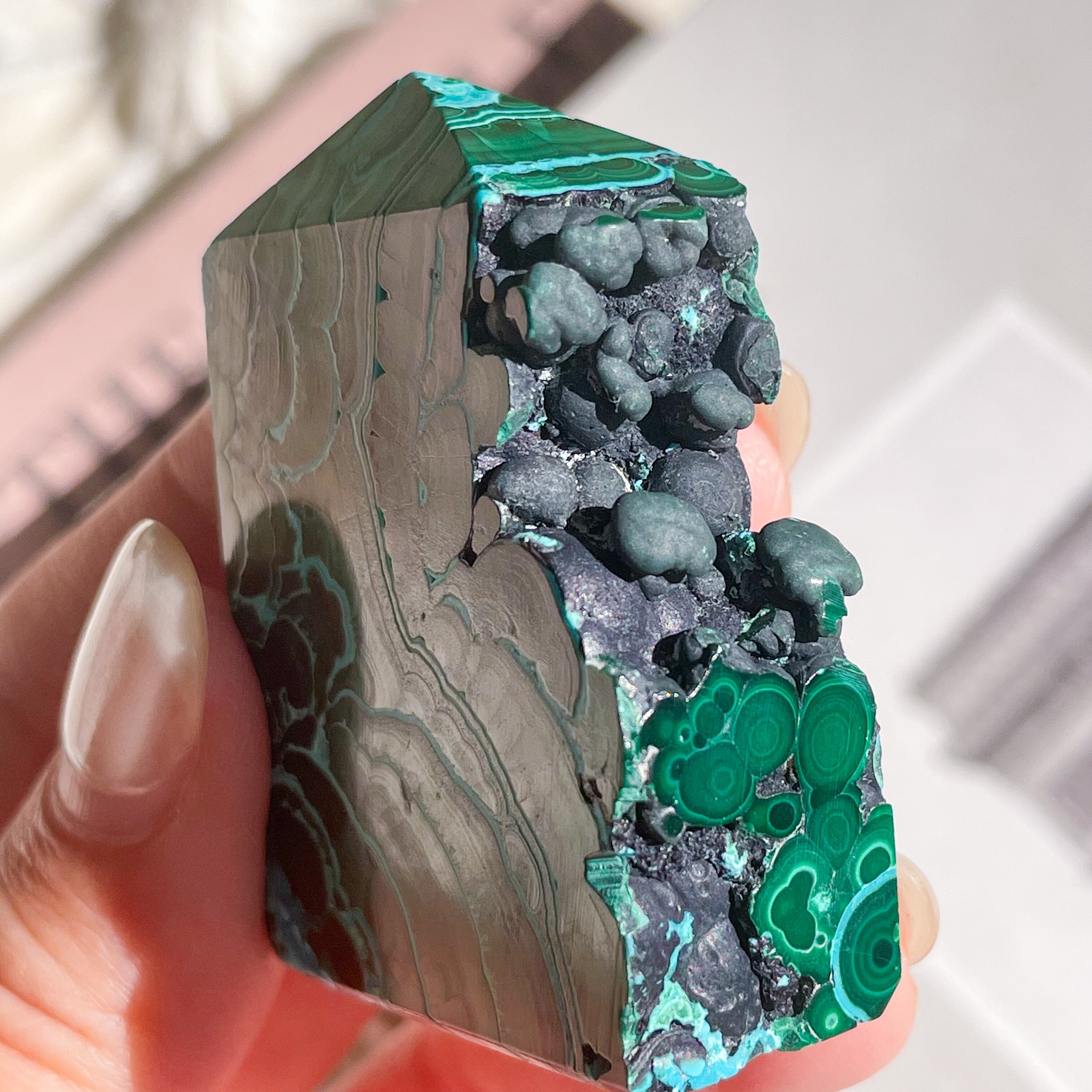 Chrysocolla & Malachite 9 ✧ クリソコラ & マラカイト (共生原石