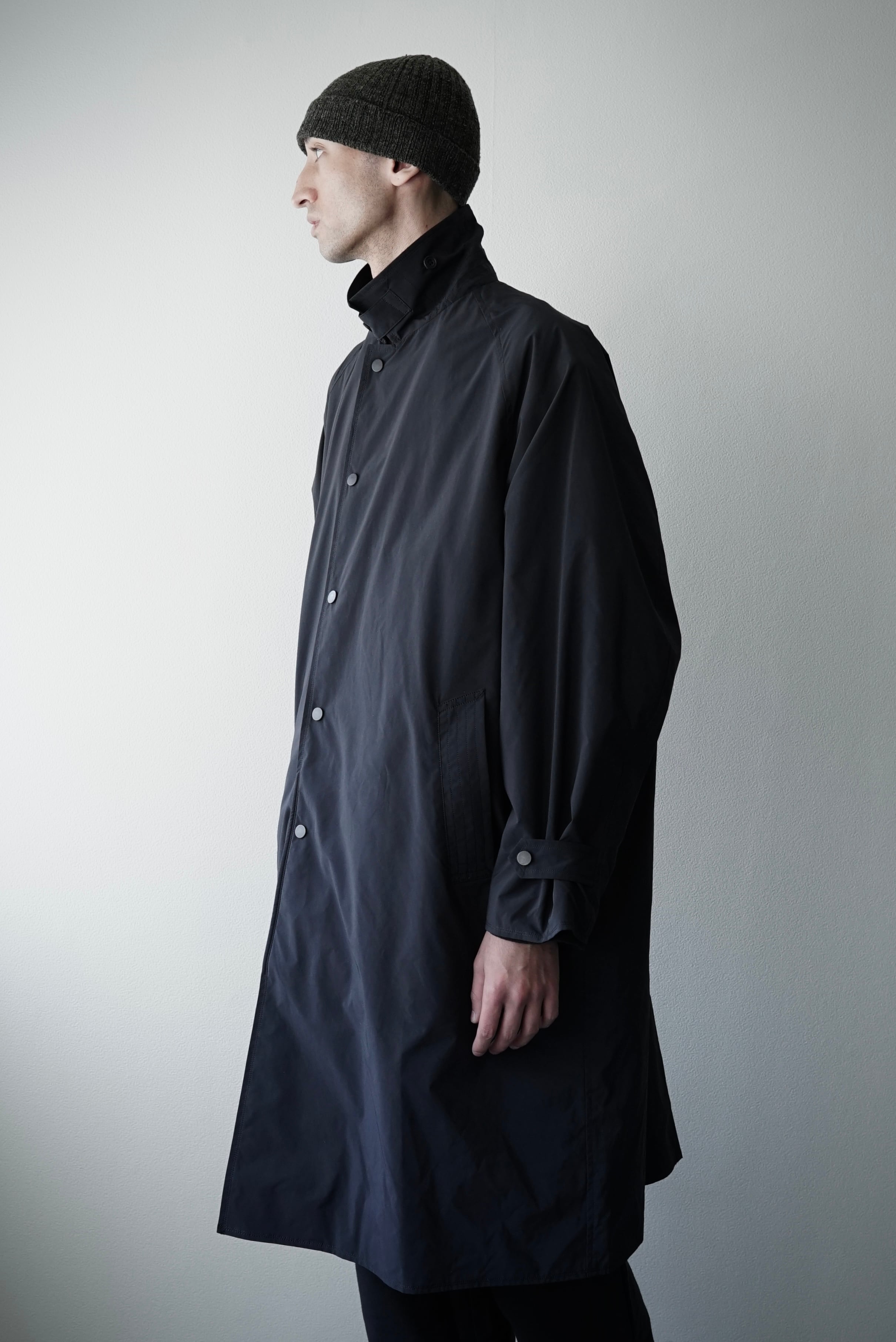 COLINA ブラック バルマカンコート バルマカンコート-Men