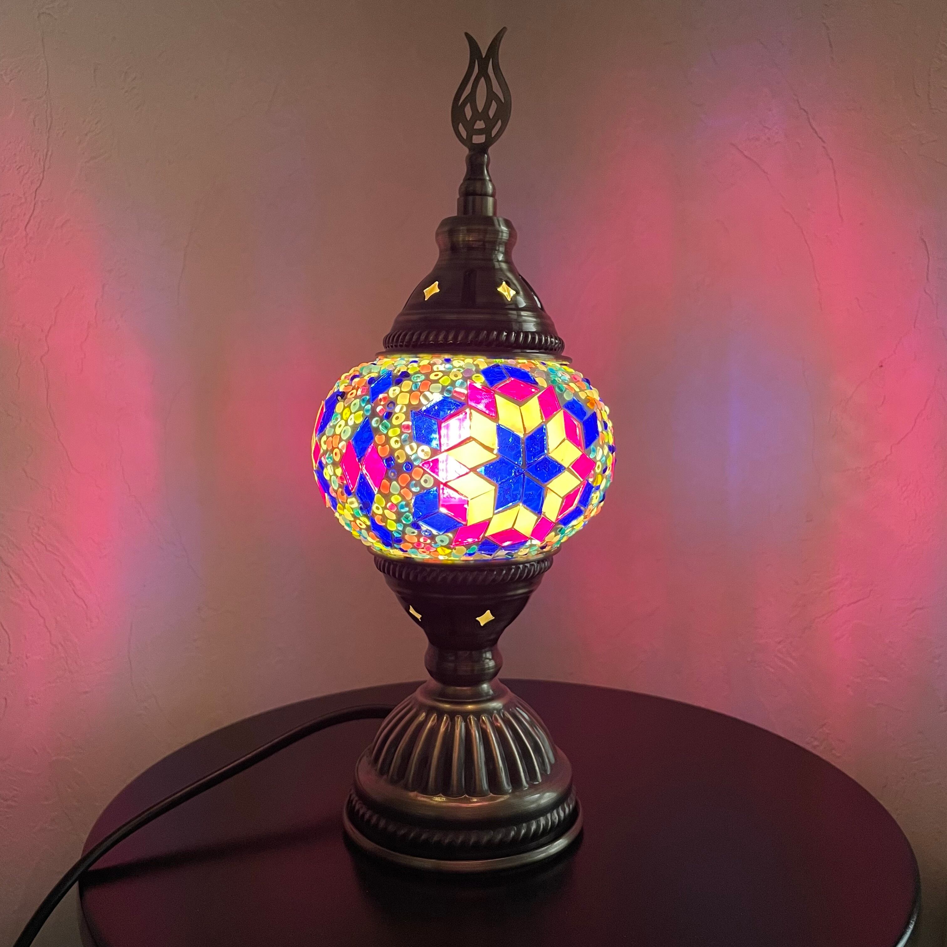 トルコランプM ピンク1