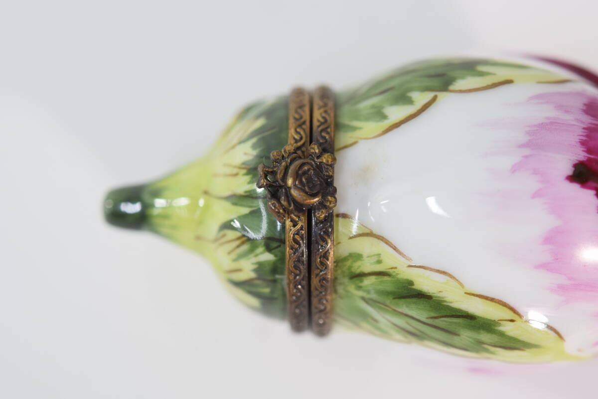 ★リモージュ★ レモン ハンドペイント トリンケット ボックス サイン入り クラシック – ショップリモージュ