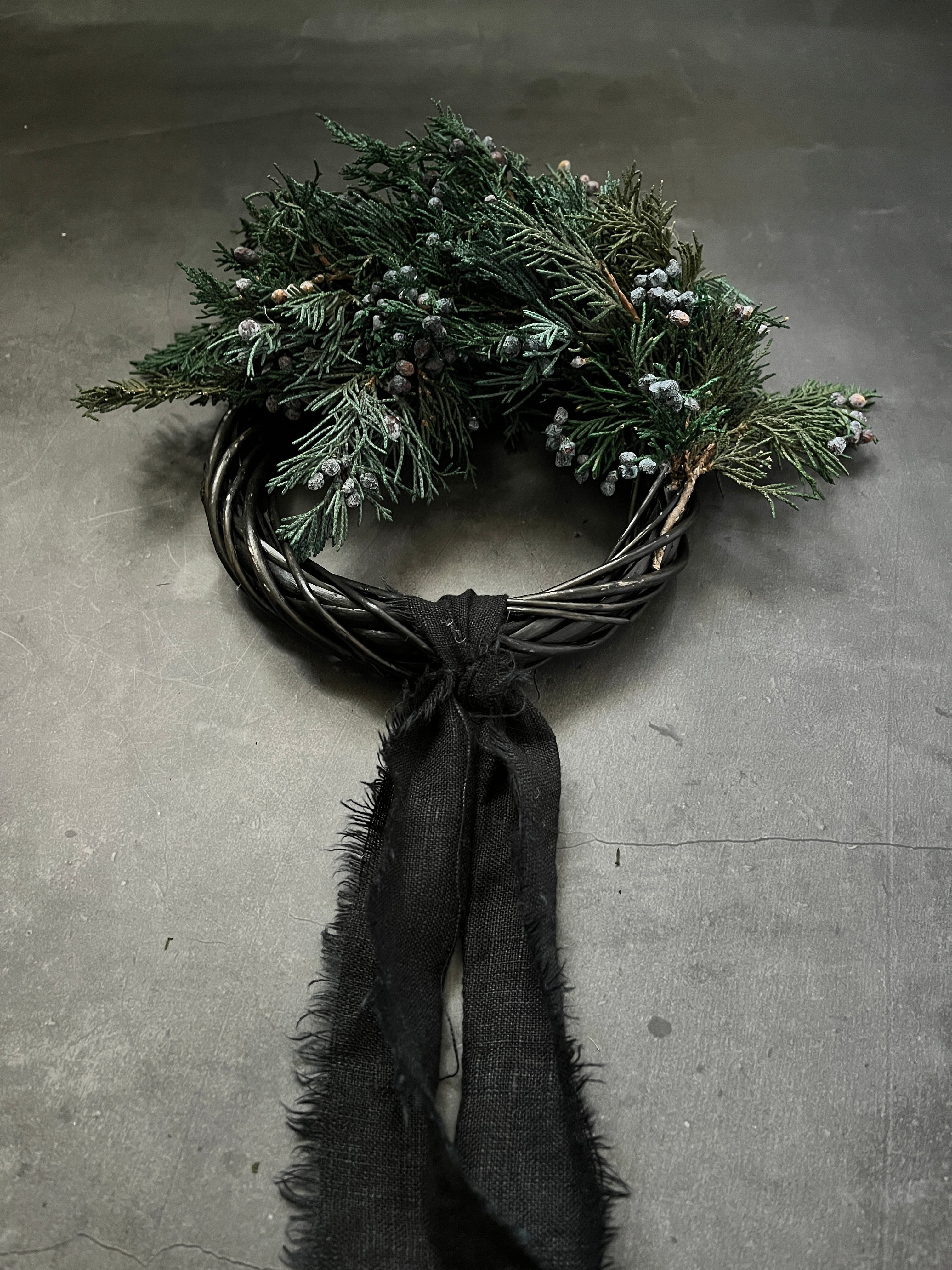 マウンテンジェニパー ブラック リース Rocky Mountain juniper Black wreath