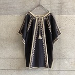 black embroidered ethnic tops