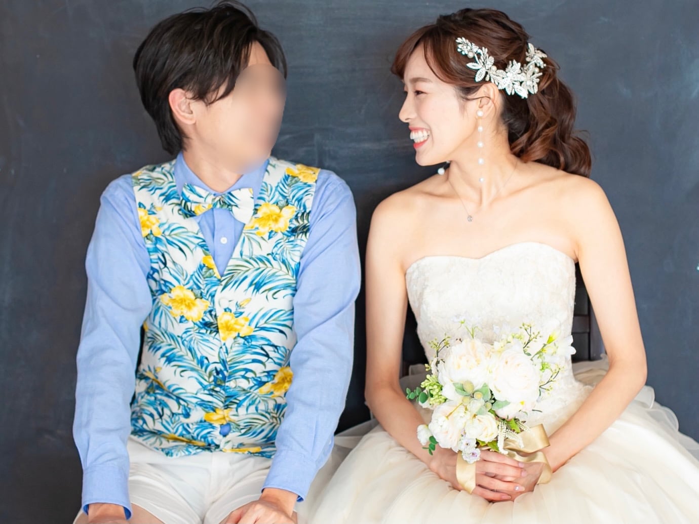 5連パールピアス イヤリング |バロックパール (BC-E51) | ウェディング