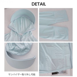 ラッシュガード ロング UV対策 レディース 夏 韓国 パーカー ワンピ 薄手 接触冷感 日焼け防止 UPF50+ サンバイザー付き アウター 羽織り 紫外線対策 渦しい 大人可愛い 大人女子