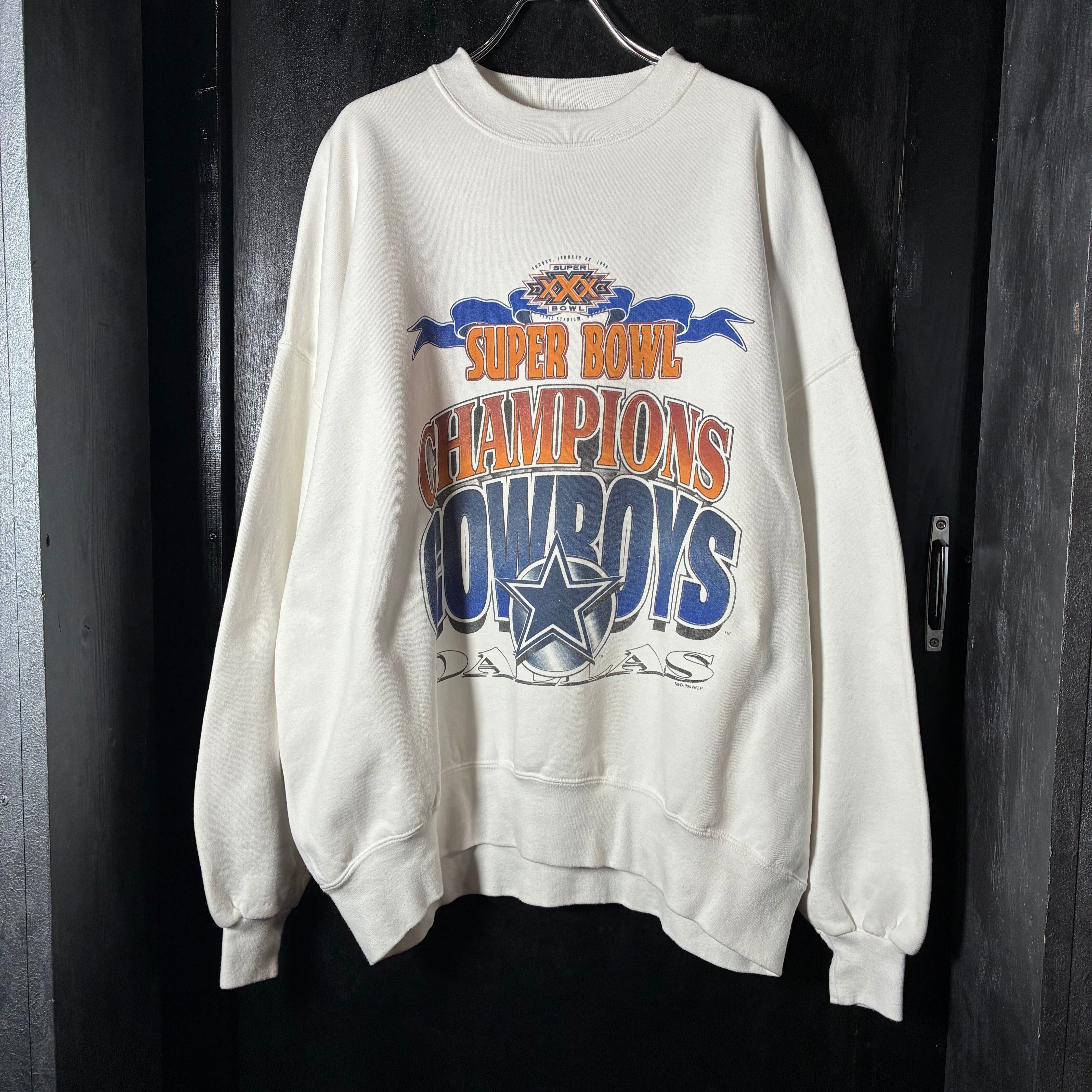 90s USA製NFL SUPER BOWL COWBOYS スウェット　XXL 90s USA製 NFL SUPER BOWL COWBOYS スウェット XXL | 古着屋 the moon