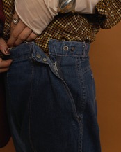 1950-60's Unknown / Side Zip Ranch Denim Pants