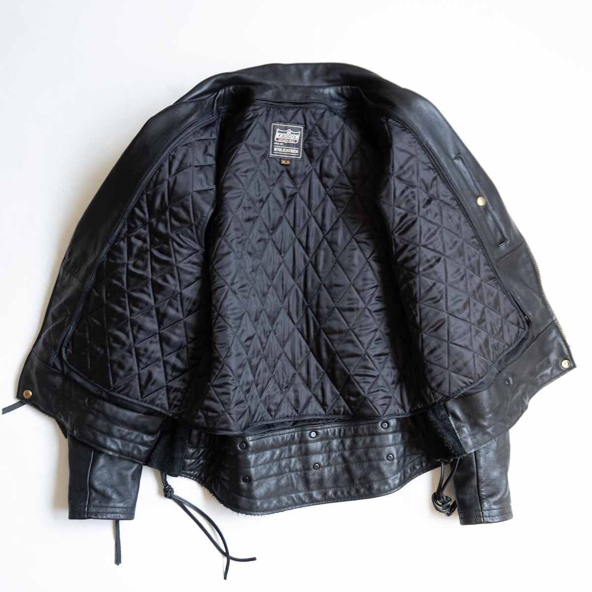 美品/ビッグサイズ】KADOYA【EVO パデット ダブルライダースジャケット