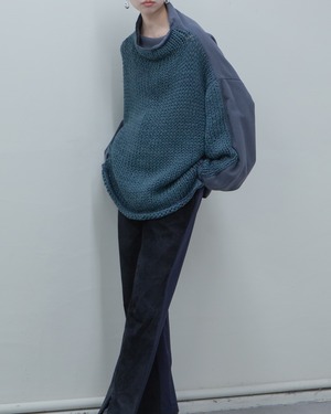 1980s CLAUDE BARTHELEMY - switching knit jumper