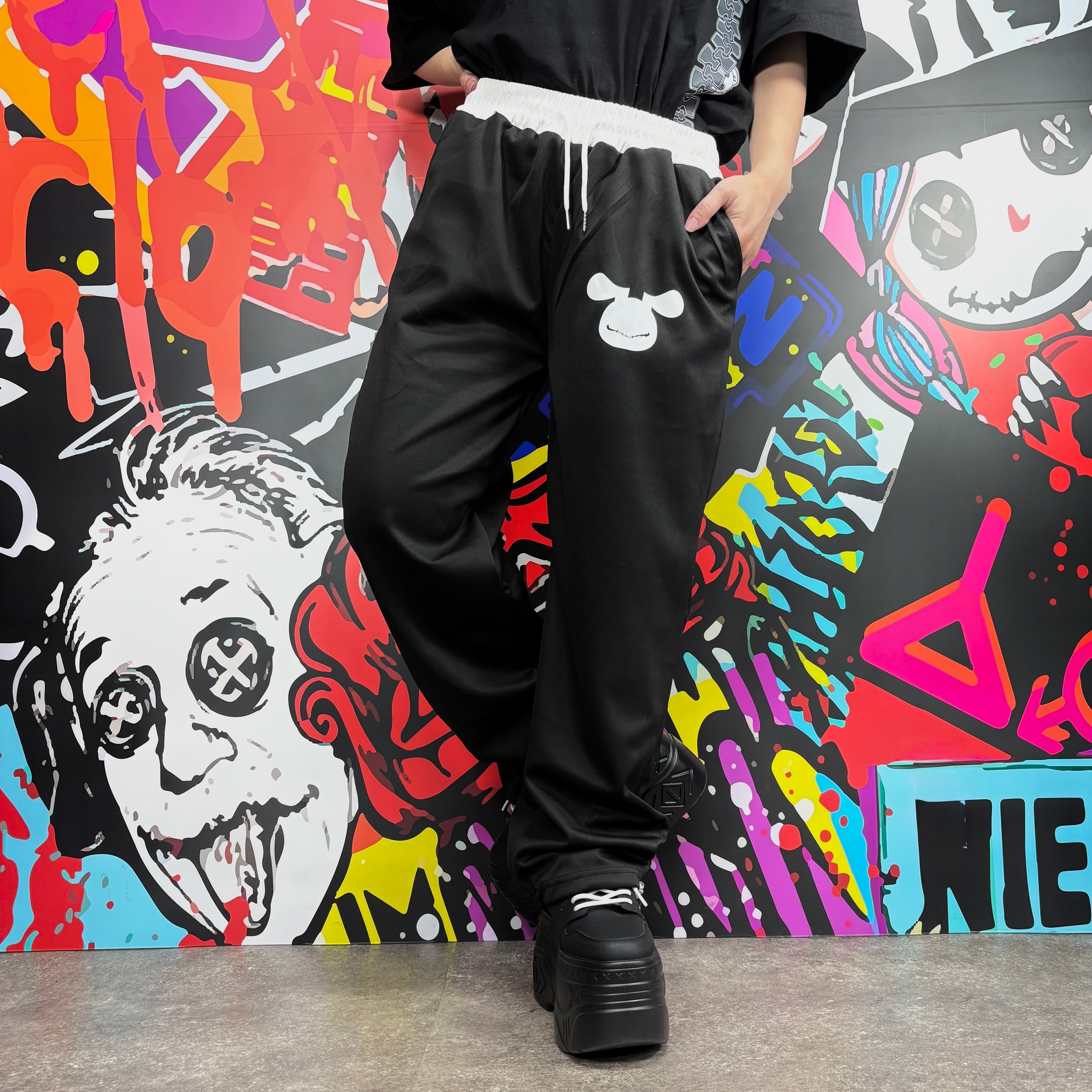 WHITE LINE WAIST SWEAT PANTS【NIER SILHOUETTE】 | NIER CLOTHING