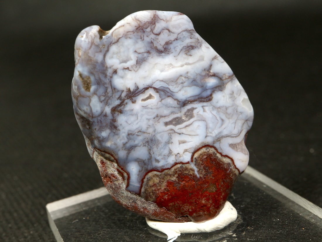 ダークブラウン 茶色 N77 / 天然石カスタムボールペン ルビーカラー