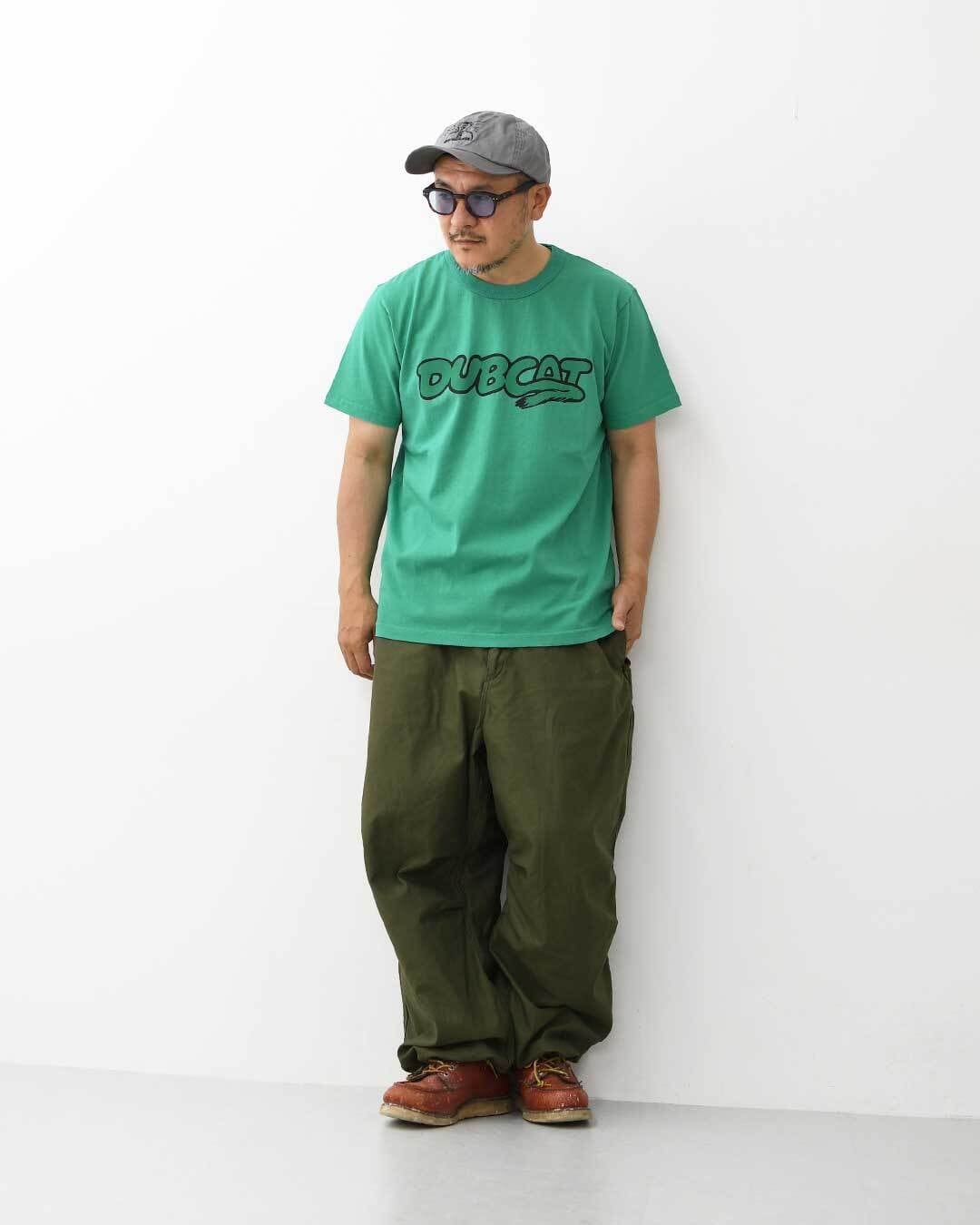 ‼️ばたこ‼️TFW49 トップス Mサイズ ブラック/グリーン TACOMA FUJI RECORDS [タコマフジレコード] DUB CAT Tee designed by