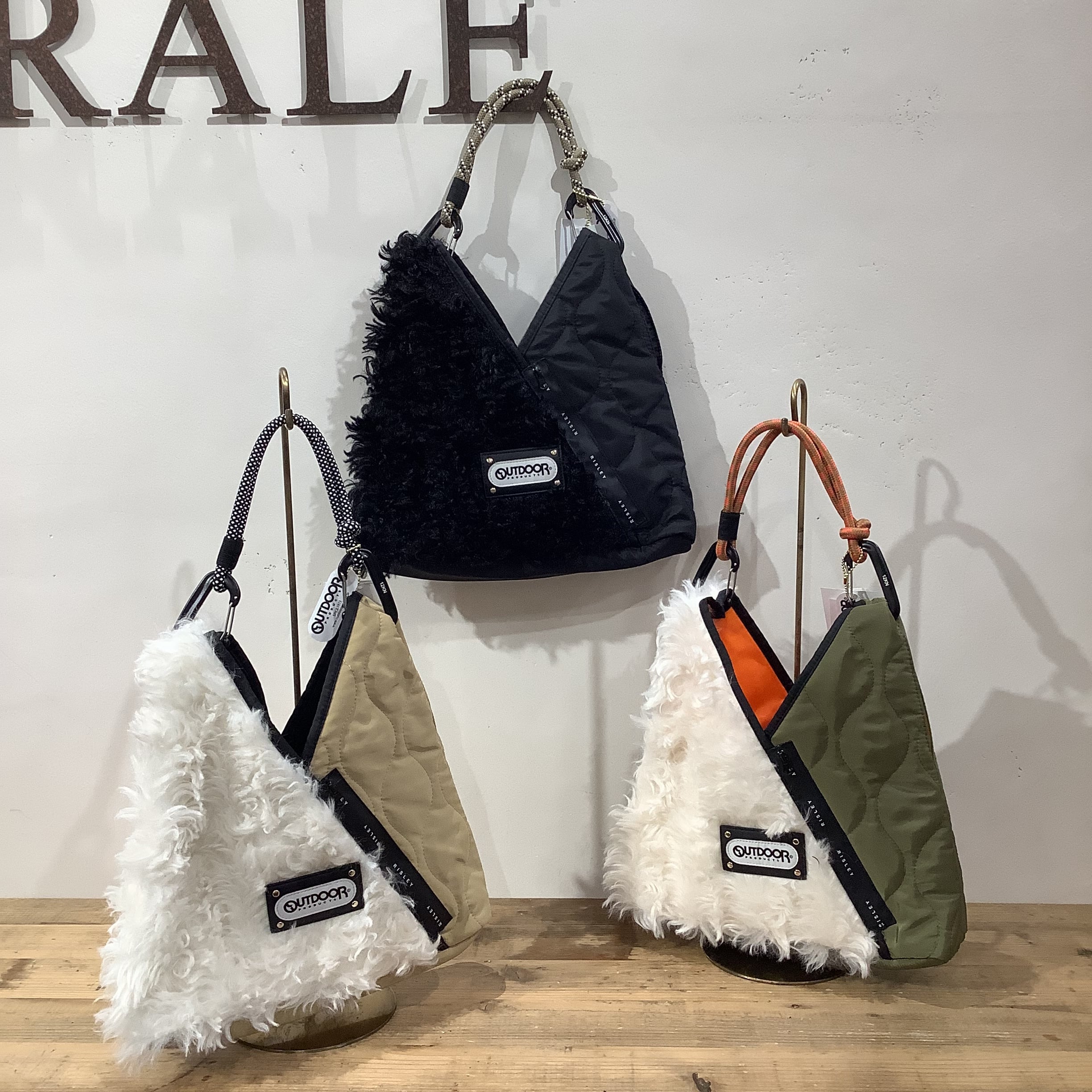 RISLEY×OUTDOOR(リズレイ×アウトドア)】トライアングルファーキルト