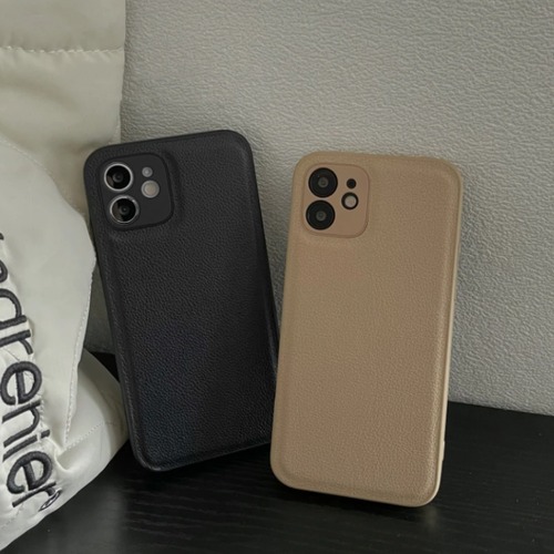 レザー調 ベーシックカラー スマホ ケース カバー iphone13 7 8 Plus SE2 X XS XR 11 Pro 12 MAX アイフォンケース