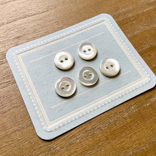 シェルボタン　シンプル　11mm　5個