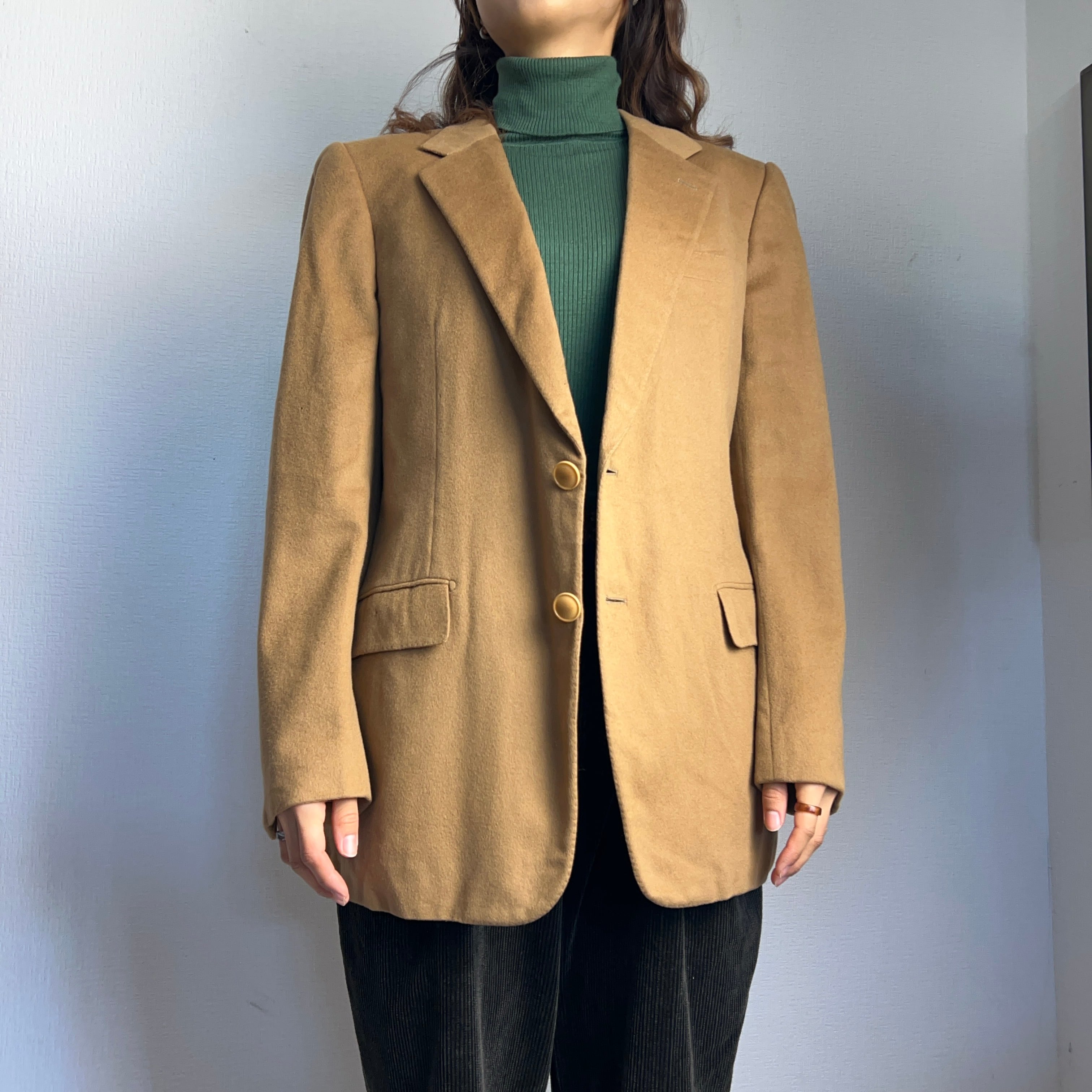 Vintage “HERMES” Cashmere Tailored Jacket ITALY製 エルメス