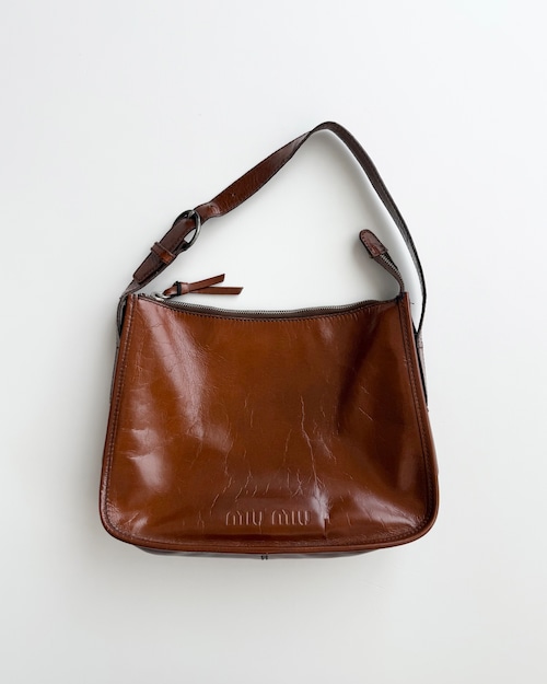 FW1996 MIU MIU LEATHER SHOULDER BAG