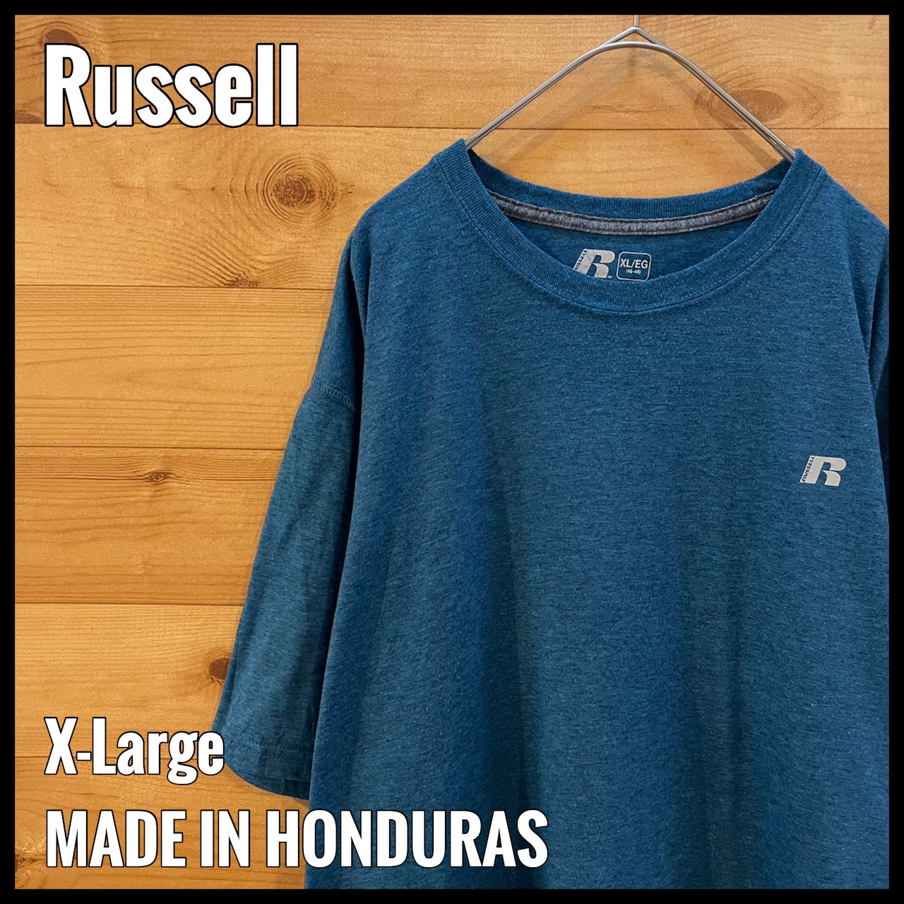 【Russell】ワンポイントロゴ Tシャツ XL ビッグサイズ ラッセル ポリエステル80% US古着