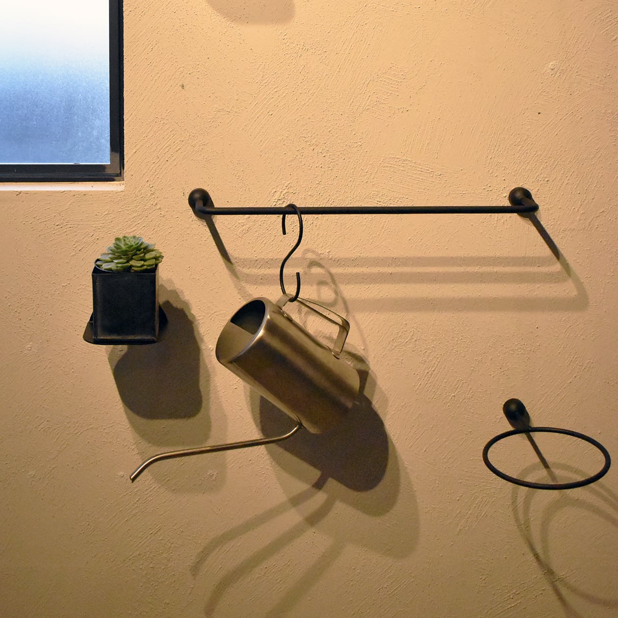 ヨーク ウォールバー（W-YOR2075）】サンドブラック 傘かけ 傘立て