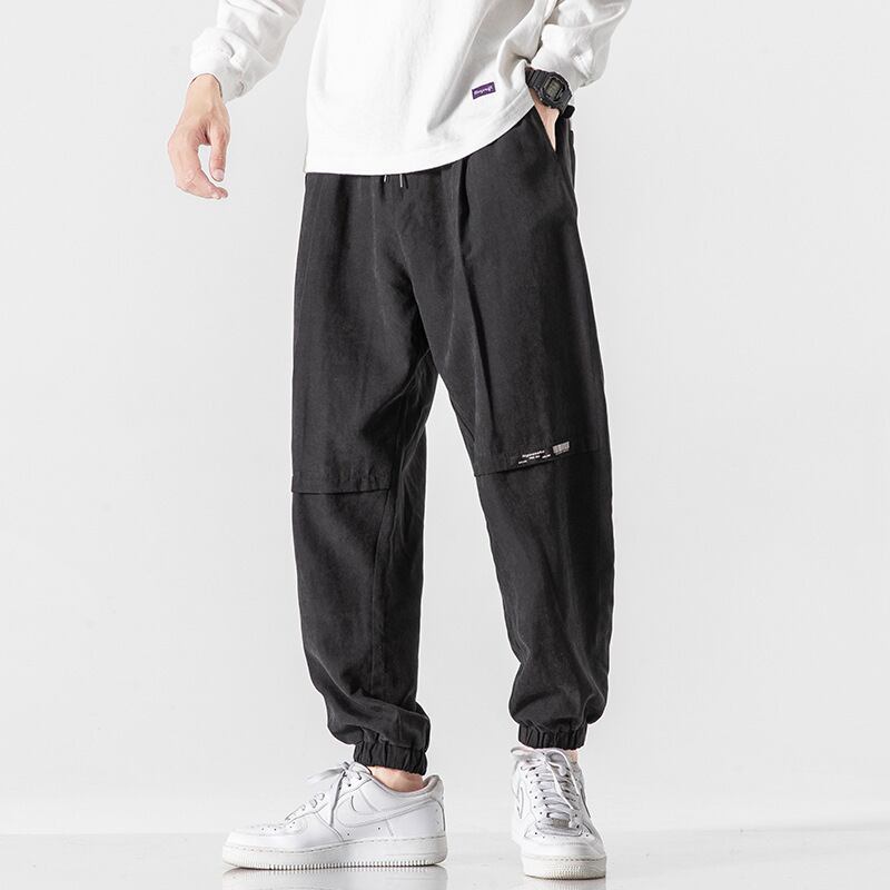 【新作】【送料無料】 Yidaoヴィンテージ秋新しいスモールレタープリントブーケフットパンツ男性eseレトロルーズカジュアルオールマッチハーレムパンツ-アリババ オータム 秋物 ビンテージ hip6-161141098008687