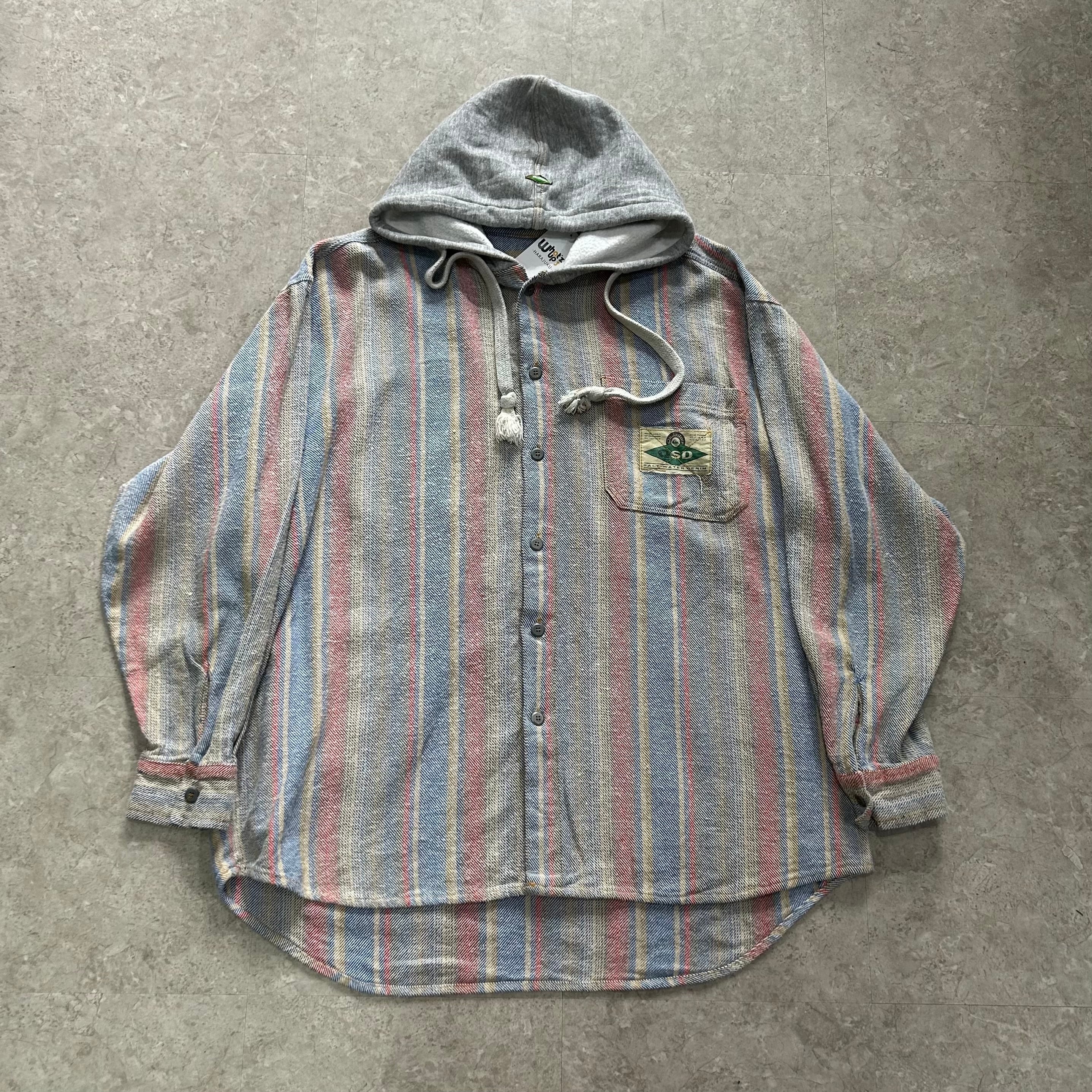 90s Quick Silver flannel shirt hoodie【仙台店】