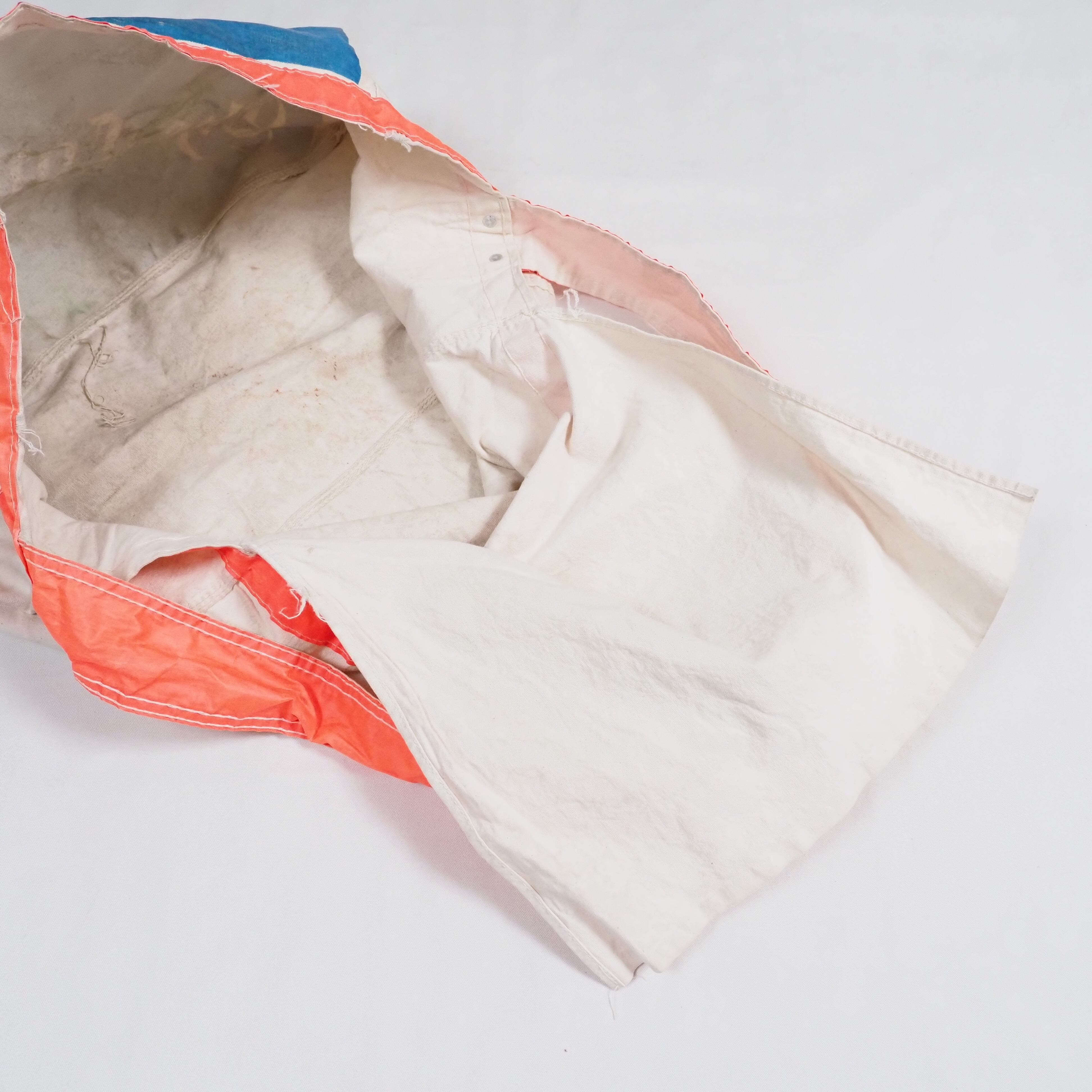 60s The Courant Reverse Stencil Newspaper Bag Vintage ニュース