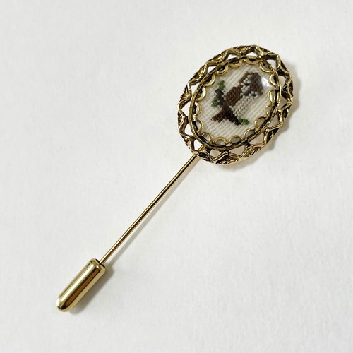 Vintage Petit Point Hat Pin