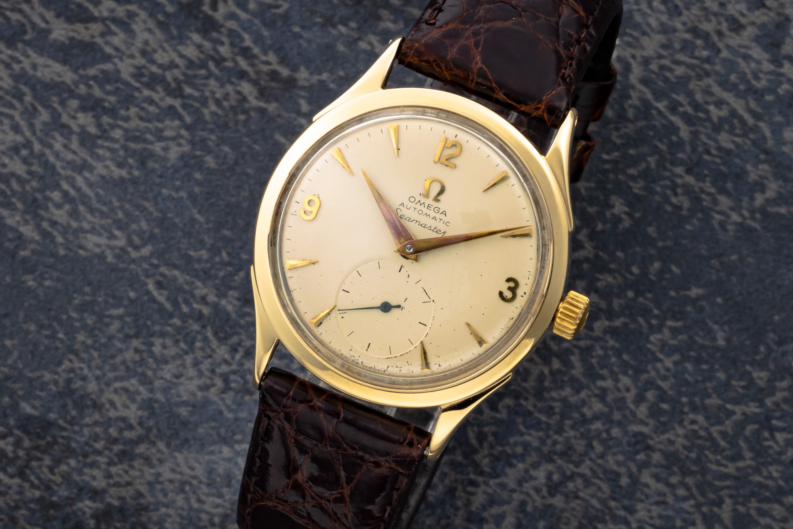 オメガ 2582 シーマスター スモールセコンド 14K 1946~1951年製 2868