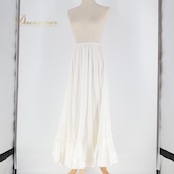 フラメンコ 衣装 ペチコート ファルダ スカート 白 無地 レース 軽い 薄い 重ね着 インナー レッスン 練習 ホワイト系 おしゃれ ダンス インナー 重ね着 練習用 衣装 レディース