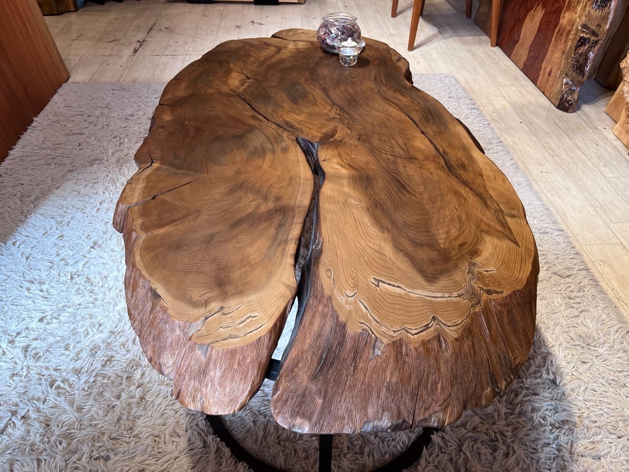 ≪浅草本店≫神代杉（ジンダイスギ） 輪切り 1100×600×50 221724