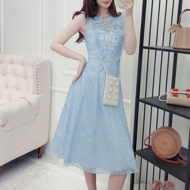 ワンピース 青 ピンク 白 ドレス パステルカラー ノースリーブ 淡い 花柄 シフォン レース フリル 透け感 可愛い キュート 大人 フェミニン ガーリー オシャレ デート ディナー パーティー 二次会 夏 Sea Sign Post ワンピース 青 ピンク 白 ドレス パステルカラー ノースリーブ 淡い 花柄 シフォン レース フリル 透け感 可愛い キュート 大人 フェミニン ガーリー オシャレ デート ディナー パーティー 二次会 夏 Sea Sign Post