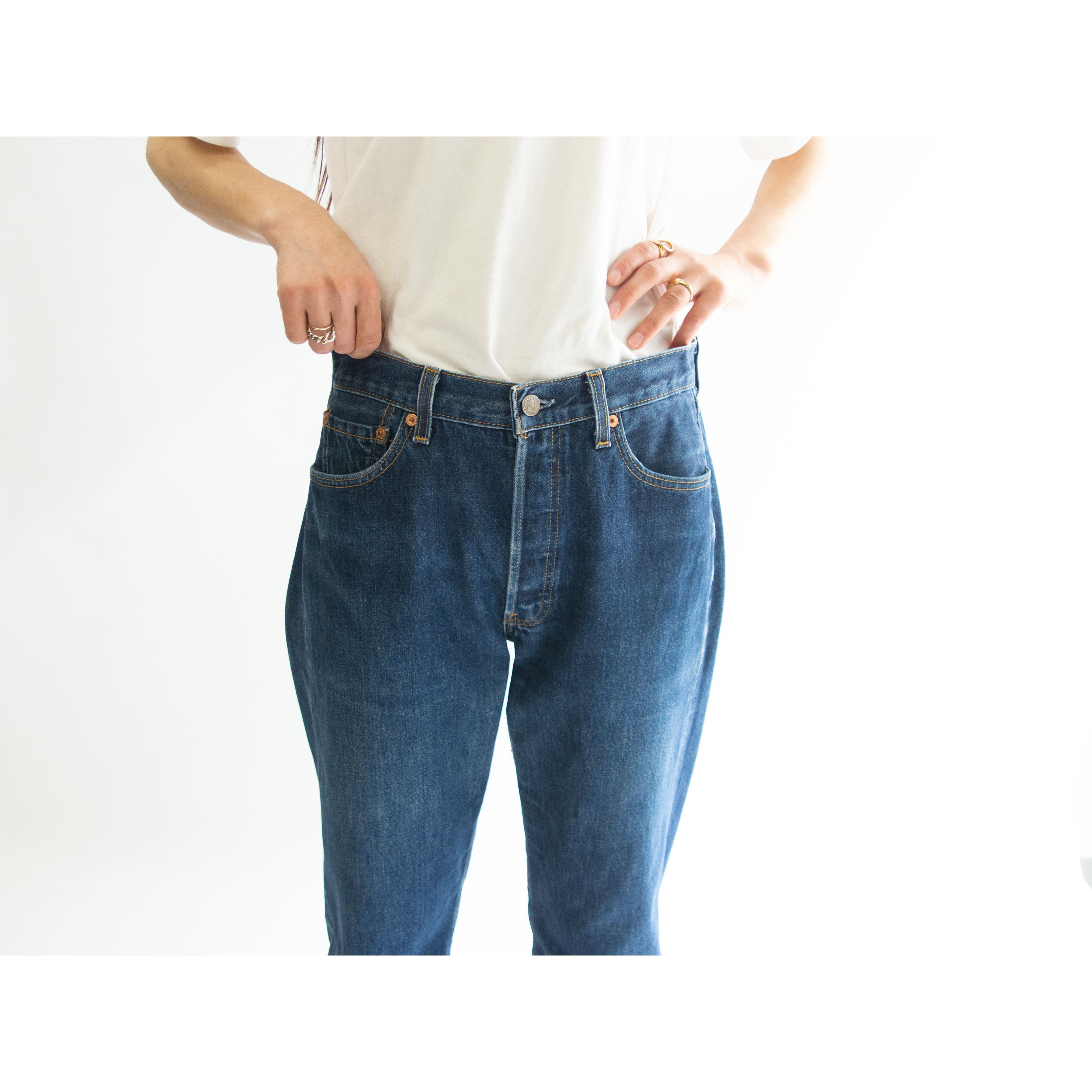 【LEVI'S 501 FOR WOMEN IRREGULAR】Made in U.S.A. straight denim pants W30 L32（リーバイス イレギュラー品 アメリカ製ストレートデニムパンツ ジーンズ）1d