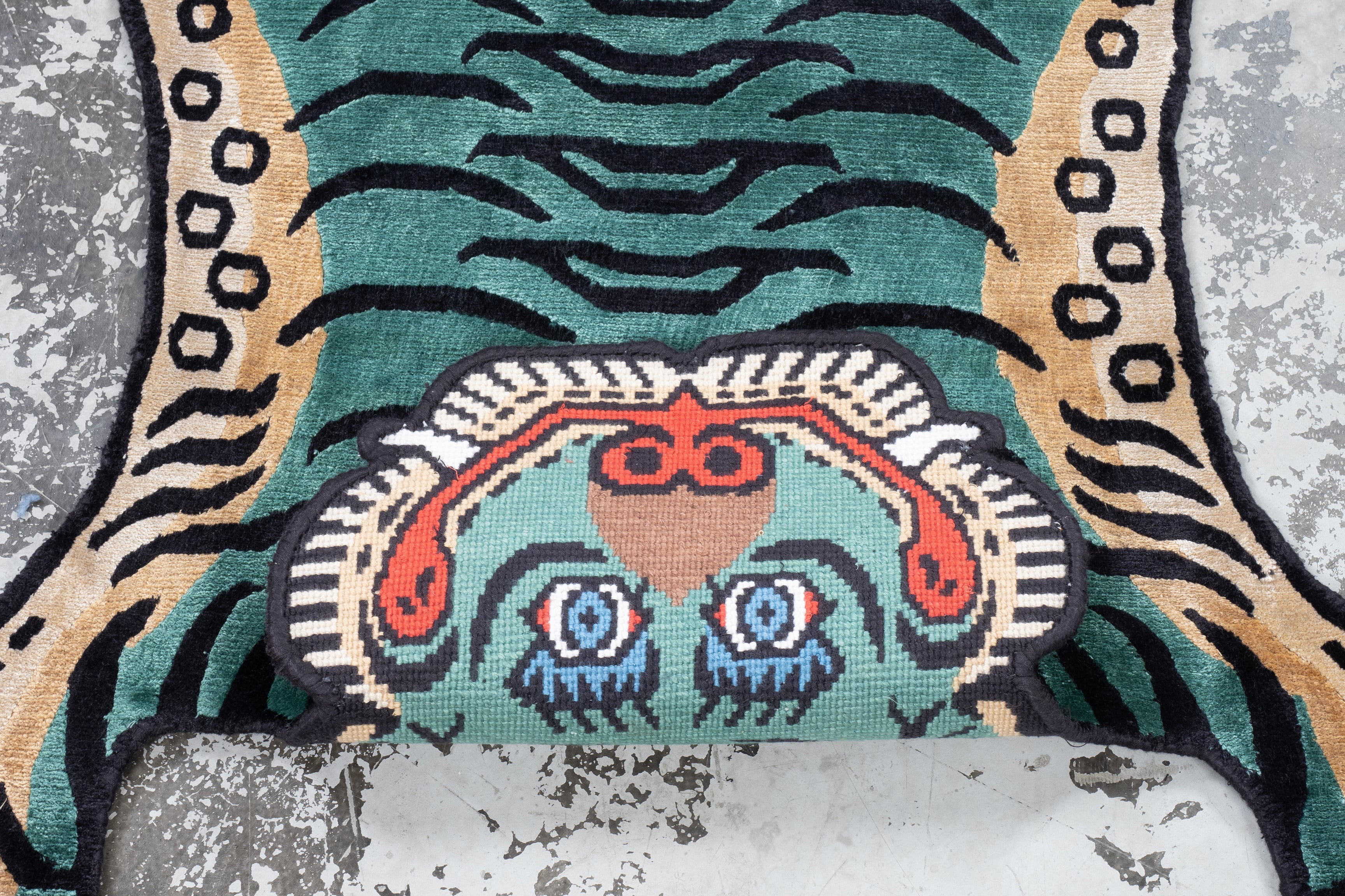 Tibetan Tiger Rug 《Sサイズ•シルク117》チベタンタイガーラグ