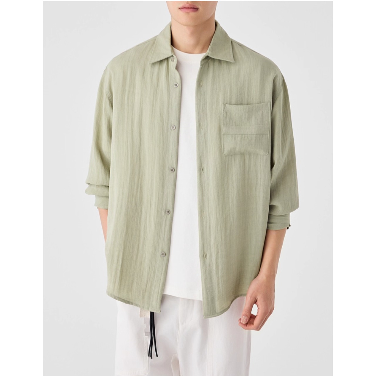 パッチポケット ボタンダウンシャツ af0004