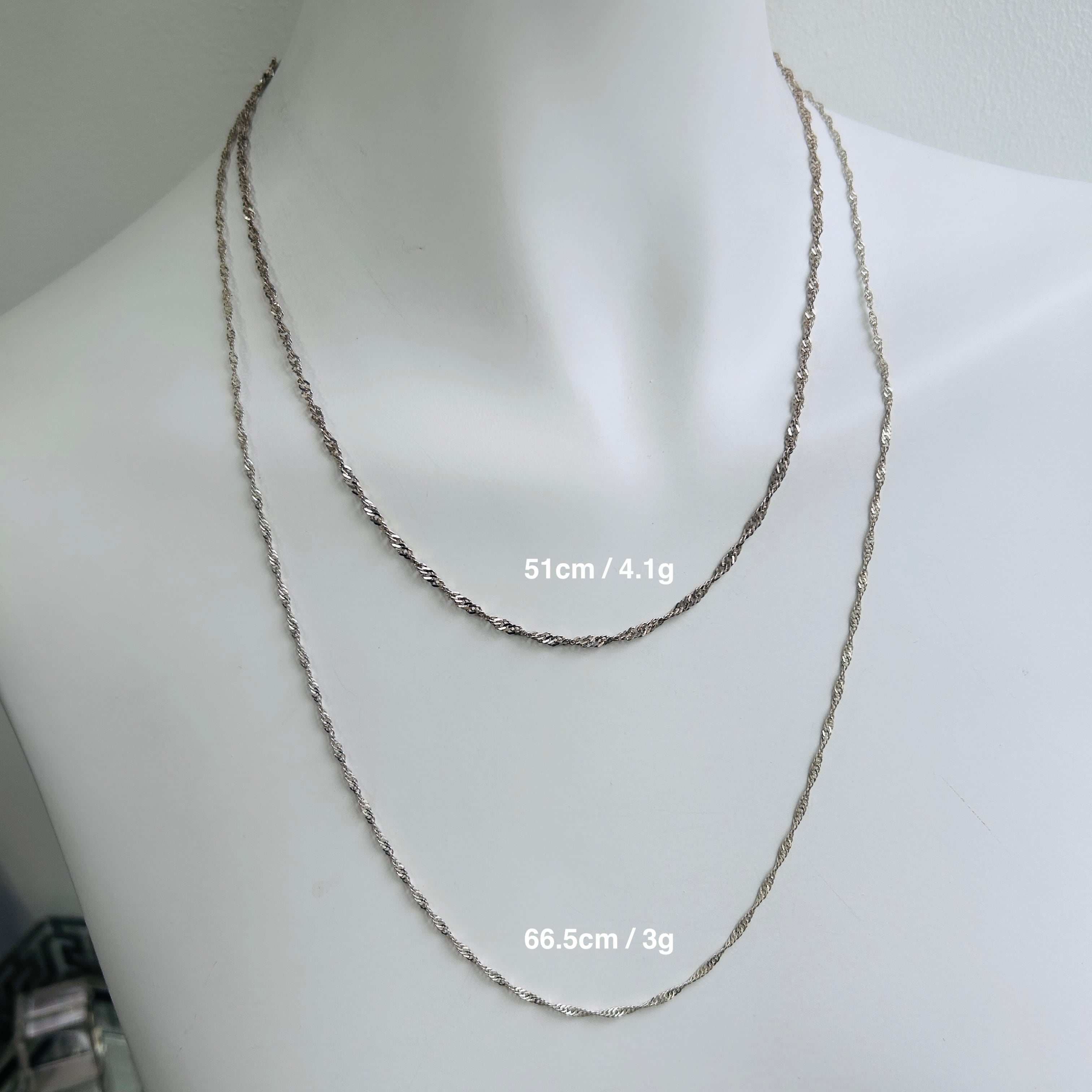 Italy シルバー925 キヘイツイストチェーン（51cm） | Milo Antiques